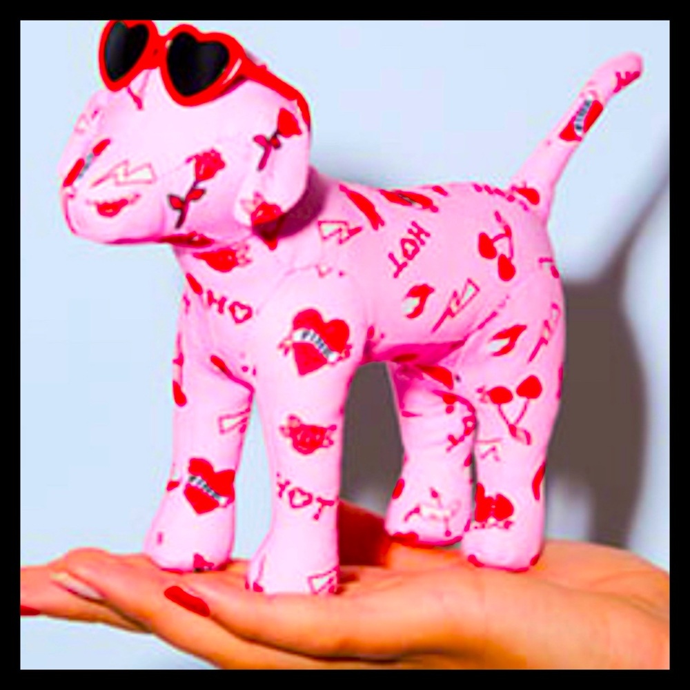 💕🅟🅘🅝🅚 🅥🅢 Limited Edition Valentine Dog NWT💕